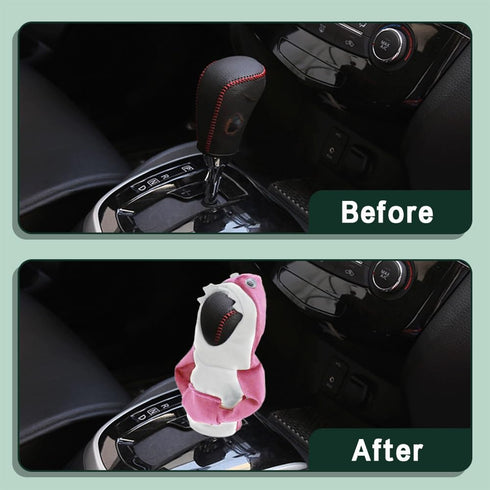 Car Gear Shift Cover, Car Shift Knob with Shark Hoodie, Winter Warm Hoodie Gear Shift Cover, Car Accessories and Decorations Cute Shift Knob Cover...