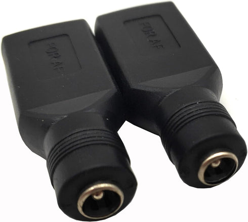 USB A to DC Power Adapter, 2Pcs - Female 5.5x2.1mm Connectors for Laptop Charging...
