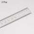 2pcs Film Flexible Ruler 60cm 0.1mm Scale with R Angle & Width Lines PET Plastic Folding Straight Ruler Calibration Soft Ruler Measuring Tool for ...