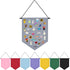 Wall Hanging Brooch Organizer Storage Board Colorful Enamel Pin Badge Canvas Display Banner Earrings Case Collection Holder 12.6x10in(Not Include ...