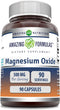 Amazing Formulas Magnesium Oxide Supplement | 500 Mg per Serving | 90 Capsules | Non-GMO | Gluten-Free | Made in USA...