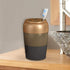 nu steel CA322-4 Horizon Collection Toothbrush Holder Organizer Stand for Bathroom Vanity, Countertops Metal with Three Finish, Copper 3 Tone...