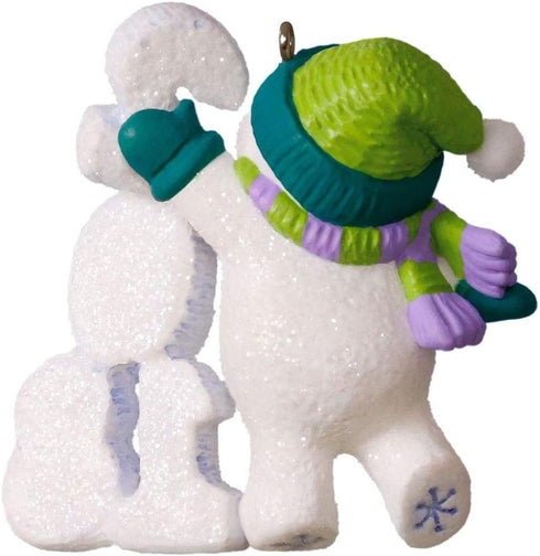 Hallmark Keepsake Christmas Ornament 2018 Year Dated, Frosty Fun Decade Snowman...