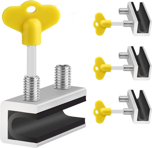 Window Locks, 4 Sets Premium Sliding Window Locks Security Up and Down Window, Vinyl Double window locks for Childproof Home Safety, Adjustable Ve...