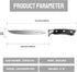 Boning Knife 5.5-Inch, German Stainless Steel, Full-Tang, Fillet Knife, Kitchen Knife, Multipurpose Meat Knife for Boning, Filleting and Trimming,...