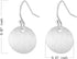 Sterling Silver Dangle Earrings for Women White Gold Plated Silver Round Disc Brushed Earrings Minimalist Jewelry...