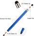 Stylus Pens for Touch Screens - Waycco High Sensitivity Capacitive Stylus 2 in 1 Touch Screen Pen with 8 Replaceable Tips for iPad iPhone Tablets ...