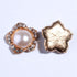 50PC Silver Metal Star Crystal Pearl Rhinestone Buttons Embellishment with Flatback for Headbands Hair Accessories (Silver)...