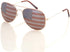 Aviator USA America American Flag Sunglasses - Great Accesory for 4th of July (Gold, Multi)...