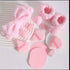 15 Pieces Set Dual-use Makeup Tool Set For Facial Cleansing With Sponges For Wet and Dry Use, Powder Puffs, Sponges, Beauty Blenders, and Towel Ha...