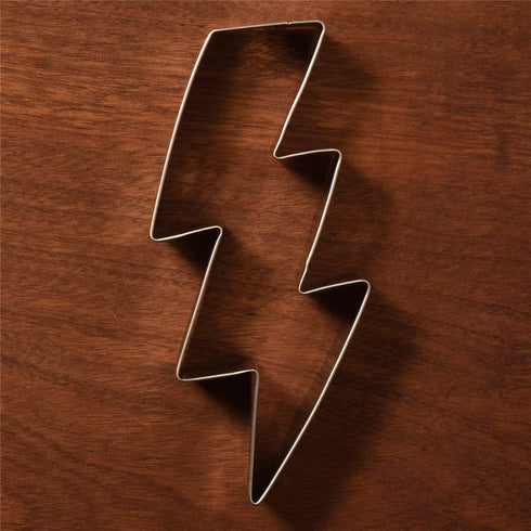 LILIAO Flash Lightning Bolt Cookie Cutter Biscuit Fondant Cutters for Kids Birthday Party - 2.2 x 4.6 inch - Stainless Steel...