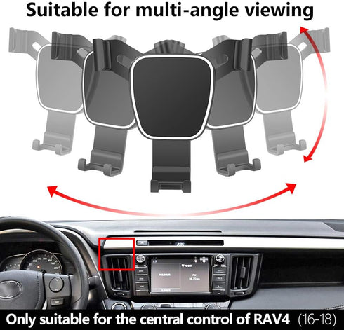 Car Phone Holder for 2013-2018 Toyota RAV4 Auto Accessories Navigation Bracket Interior Decoration Mobile Cell Phone Mount...