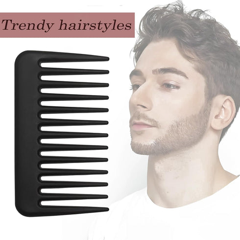 Mini Wide Tooth Comb,Small Travel Purse Hair Detangling Comb Beard Comb for Curly Wavy Hair Portable Care Comb Shower Comb Travel Combs for Men Wo...