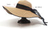Women Girls Large Brimmed Garden Beach Sun Hat Big Summer Sun Hat Swimming Garden Beach Straw Hat Cap with Black Ribbons UPF 50+ for Traveling (Kh...