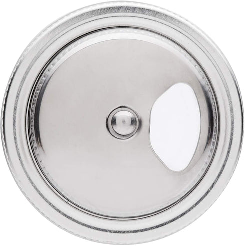 Jarware Stainless Steel Spice Shaker, Regular Mouth Mason Jar Spice Lid...
