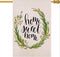Home Sweet Home House Flag 28 x 40 Inch Vertical Double Sided Burlap Flag for Spring Summer Seasonal House Yard Decor...