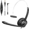 3.5mm Computer Headset with Microphone, Cell Phone Headset with Microphone Noise Cancelling for iPhone Samsung PC Business Skype Softphone Call Ce...
