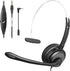 3.5mm Computer Headset with Microphone, Cell Phone Headset with Microphone Noise Cancelling for iPhone Samsung PC Business Skype Softphone Call Ce...