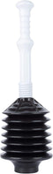JS Jackson Supplies Professional Bellows Accordion Toilet Plunger, High Pressure Plunge Removes Heavy Duty Clogs from Bathroom Toilets, All Purpos...