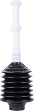 JS Jackson Supplies Professional Bellows Accordion Toilet Plunger, High Pressure Plunge Removes Heavy Duty Clogs from Bathroom Toilets, All Purpos...