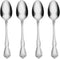 Oneida B552004E True Rose Everyday Flatware Teaspoons, Set Of 4, 5.97" L x 1.26" W...