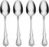 Oneida B552004E True Rose Everyday Flatware Teaspoons, Set Of 4, 5.97" L x 1.26" W...