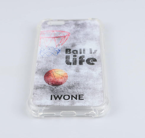 6S Case/6S Case Basketball Cute Rubber Protective Skin Cover Patterned Compatible with iPhone 6S/6 Creative Pattern Basketball Writings Sports...