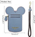 BUUFAN Chic Cute Travel PU Leather Student ID Card Holder Lanyard Neck Pouch Bag With Coin Wallet Purse for Students Women Kids Teens Girls (Blue)...