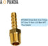 AOPANDA Brass Hose Barb Fitting, 3/8" Hose Barb to 3/8" NPT Male Air Hose Barb Fittings, Barbed Air Hose Repair Fitting Adapter Kit, 5 Pcs Hose Cl...