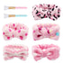 5Pcs Spa Headband and Mask Brushes Set, Makeup Facial Face Wash Towel Fluffy Microfiber Bath Headband Skincare Headbands Head Bands for Washing Fa...