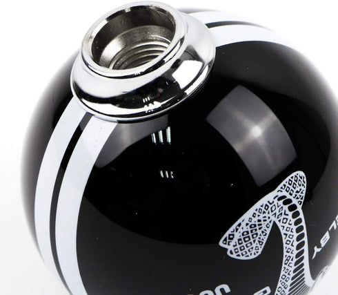 for Ford Mustang Car Gear Shift Knob 5 Speed Cobra Logo Manual Handle Ball (Black & White)...