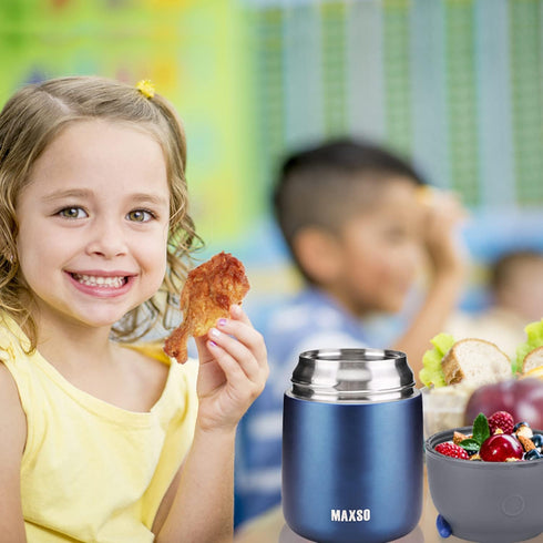 Insulated Thermo Food Jar for Hot & Cold Food for Kids Adult, 17 oz Soup Thermal Hot Food Containers for Lunch, Triple Layer Insulation Stainless ...