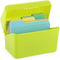BTSKY 1 Pack 4 x 6 inch Index Card Box - Index Card Holder Notecard Box Recipe Card Box Plastic Storage Organizer for Filling Index Cards, Note Ca...