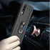 TJS Compatible with Samsung Galaxy A20 Case, Galaxy A30 Case, with Tempered Glass Screen Protector Metal Ring Magnetic Support Kickstand Heavy Dut...