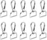 YIXI-SBest 10 Pcs 3/4" Inside Diameter D Ring Lobster Clasp Claw Swivel for Strap Push Gate Lobster Clasps Hooks Swivel Snap Fashion Clips (3/4 in...