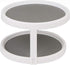 Mind Reader Herb and Spice Rack, Revolving Kitchen Storage Rack, Lazy Susan Countertop Organizer, White...