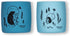 modern-twist Sip Set, Food-Grade Silicone, Waterproof, Dishwasher, Freezer Safe, Reusable Cups – Blue Hedgehog Family, Pack of 2...