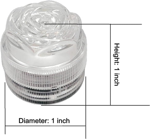 Submersible LED Lights Flameless Tea Light Waterproof Candle Vase Lights for Party Wedding Decorations Underwater Vases Light Fish Tanks Swimming ...
