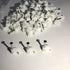 200 PCS 6mm Flat Ethernet Cable Wire Clips Single Coaxial Cable Clamps with Nail for Ethernet Cable Management...