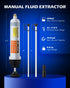 Orion Motor Tech 200mL Manual Fluid Extractor and Filler, Syringe Style Pump for Power Steering Transmission Gear Oil & Brake Fluid Changes, Hand ...