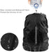 LAMA 2pcs Waterproof Rain Cover for Backpack, Reflective Rainproof Protector for Anti-dust and Anti-Theft M 26L-40L Black...
