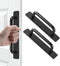 2Pcs Adhesive Cabinet Door Handles, Aluminum Alloy Stick on Shower Door Handle, Self Stick Pulls No Drilling for Kitchen Cabinet/Dresser/Drawer/Cl...