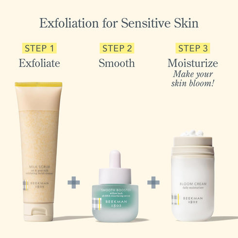 Beekman 1802 Smooth Booster Willow Bark Exfoliating Face Serum - Fragrance Free - 0.5 fl oz - Smooths Bumpy Skin, Resurfaces & Exfoliates - Good f...