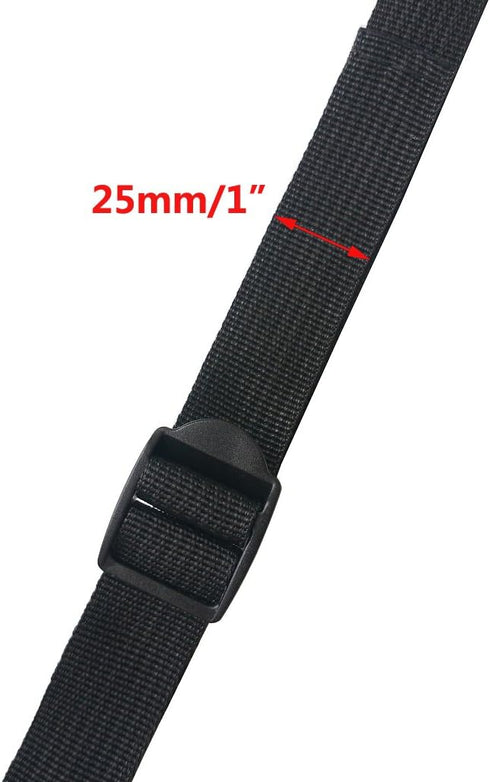 30 Pcs 1" (25mm) Plastic Tension Locks Triglide for Belt Backpack Camping Bag Belt Suitcase, Black...
