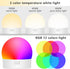 KMU Rechargeable Battery Operated Light Bulb 2 Pack E26 Battery Powered Light Bulb with 2 Remote Control, WRGB 15 Colors LED Light Bulb for Non Ha...