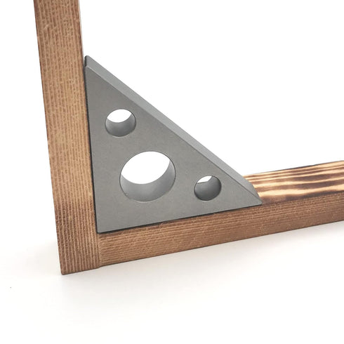 Right Angle Ruler, 45 n 90 Degree Small Aluminum Alloy Triangle Ruler with Both Imperial and Metric Scales Machinist Carpenter's Square Measuring ...
