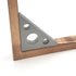 Right Angle Ruler, 45 n 90 Degree Small Aluminum Alloy Triangle Ruler with Both Imperial and Metric Scales Machinist Carpenter's Square Measuring ...