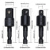 Flexible Drill Bit Extension Set with Right Angle Drill Attachment, 360° Rotatable 1/4 3/8 1/2" Impact Grade Socket Adapter Sets for Cordless Dril...