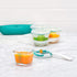 OXO Tot Glass Baby Blocks Food Storage Containers, Teal, 4 oz...