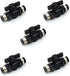 12mm Push to Connect Ball Valve Union Air Flow Control Valve Quick Connect Tube Fittings Pneumatic Valve Air Hose Fittings 5pack...
